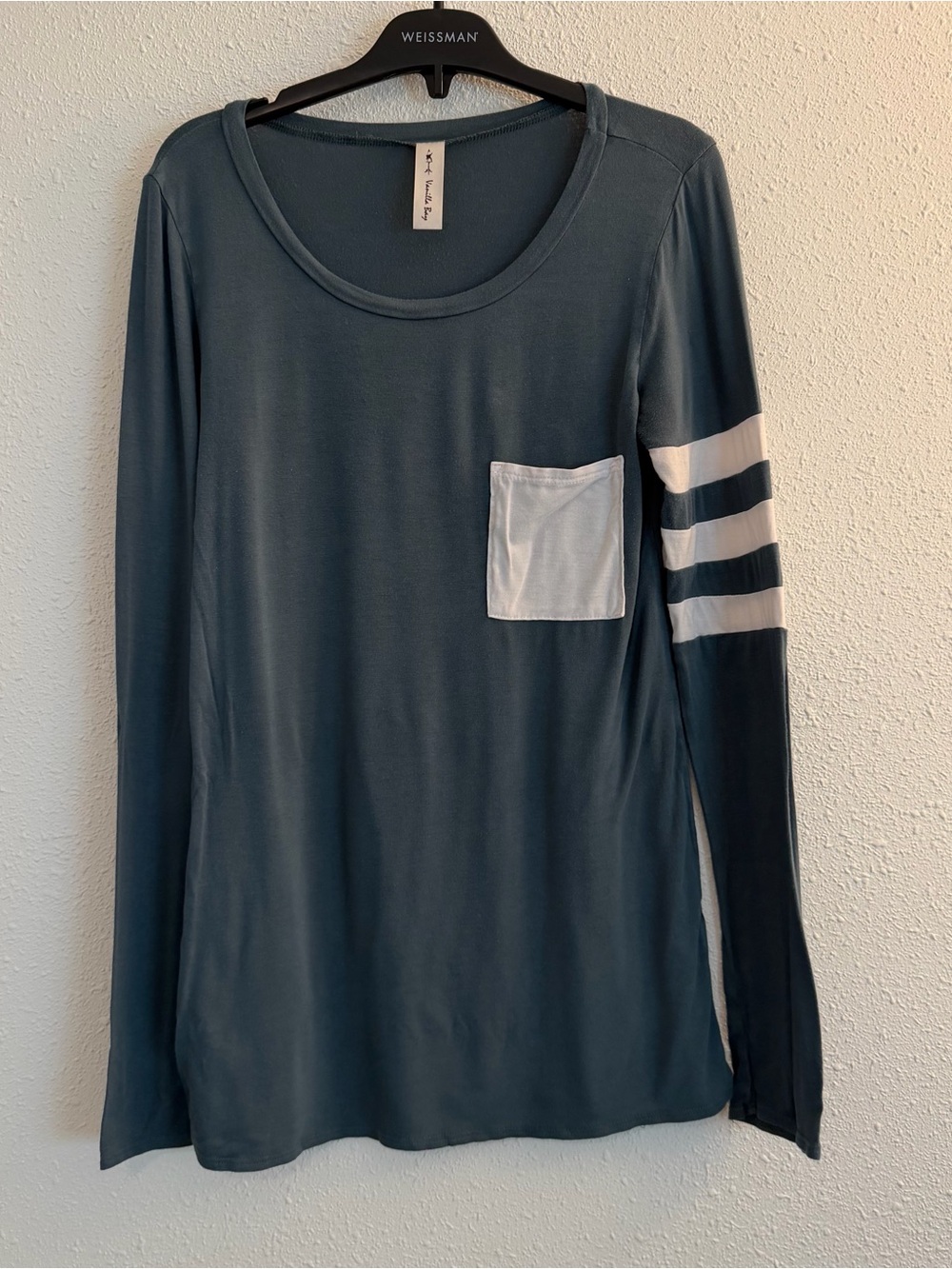 Vanilla Bay Slate Blue Crewneck Long Sleeve Tee